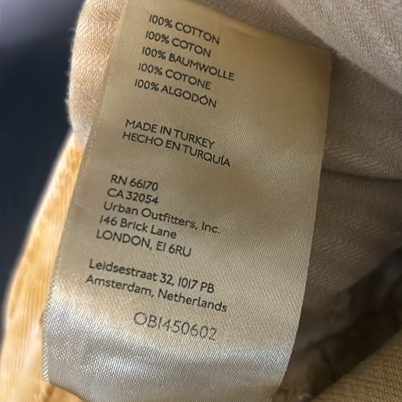 "NWT" FREE PEOPLE WOMEN'S MAGGIE DENIM JEAN SHORTS- YELLOW- SIZE 25‎ - Picture 6 of 12